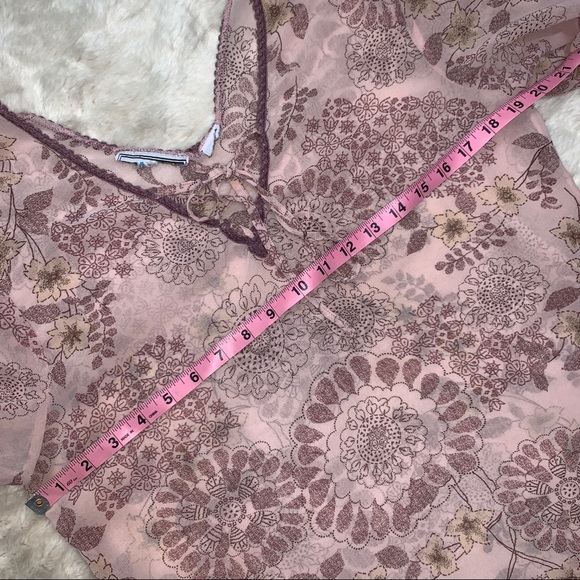 bell sleeve floral v neck boho paisley tunic top - Picture 4 of 9